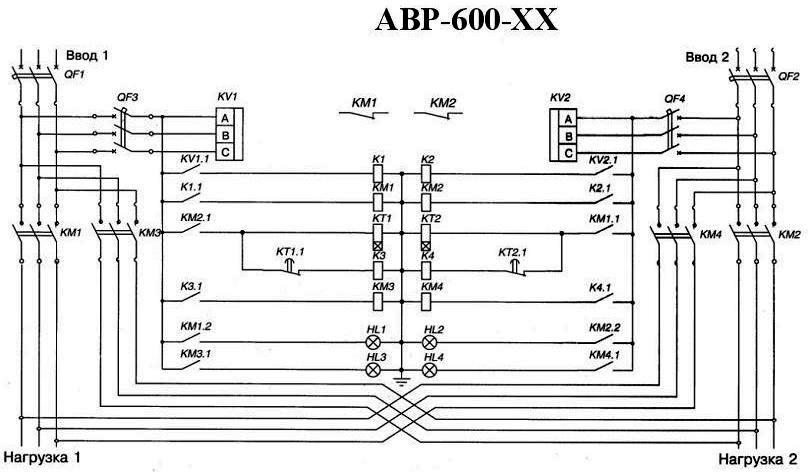 АВР600 - схема